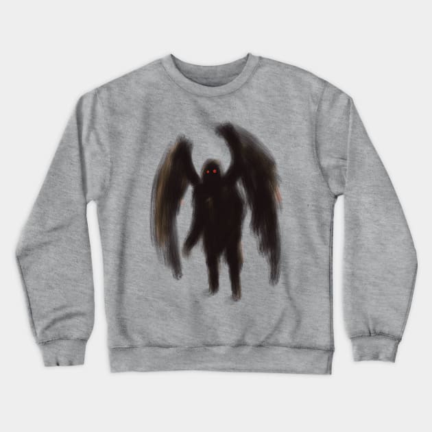 Mothman Returns to Point Pleasant Crewneck Sweatshirt by JonHale